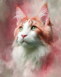 Pinky the Maine Coon Cat from Bangor