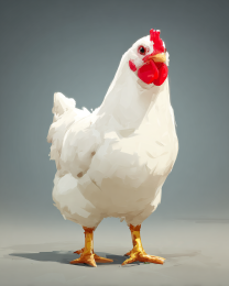 Minimalist White Chicken