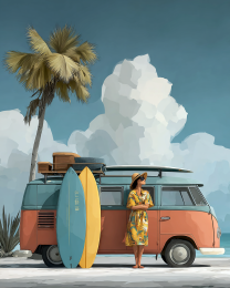 1950's Style - Waiting for Her Boys