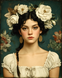 Maria from San Antonio - Vintage Style Cowgirl Art Print