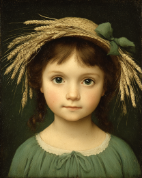 Little Lacey from Missouri - Vintage Style Cowgirl Art Print