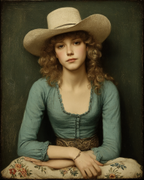 Nadene from Las Cruces - Vintage Style Cowgirl Art Print