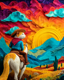 Evening Ride During a Sunset Outside of Durango