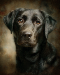 Black Labrador Portrait