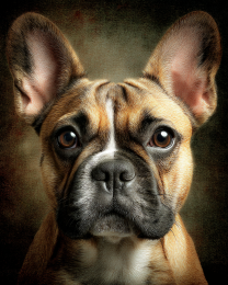 Brindle French Bulldog Portrait