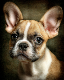 Fawn French Bulldog Puppy Portrait