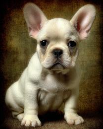 White French Bulldog Puppy Portrait