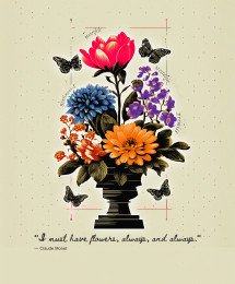 For the Love of Florals - Quoted by Claude Monet