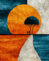 Vintage Hiking a Nature Trail