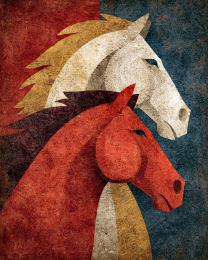 Two Horse Heads