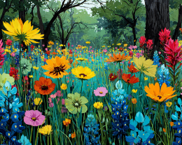 Bold Color Wildflowers