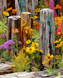 Wildflowers and Old Posts