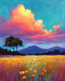 Brilliant Mountain Meadow Sunset