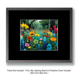 Bold Color Wildflowers Art