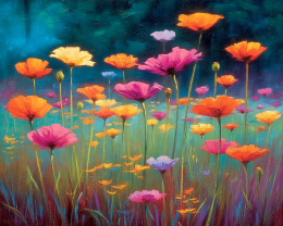 Brilliant Bold Color Wildflowers