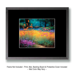 Brilliant Wildflowers Along Woodland Path Art