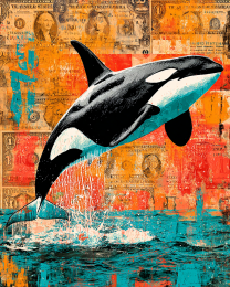 Killer Whale - Pop Surrealism Lowbrow Art Print