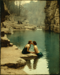 In Love with a Mermaid Art Print