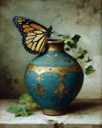 Monarch Butterfly Still-Life