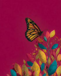 Minimalist Style Monarch butterfly