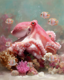 Pink Octopus Still-Life