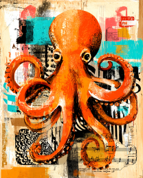 Pop-Art Octopus