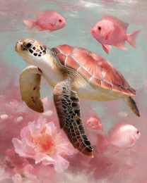 Pink Sea Turtle