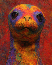Dramatic Abstract Ocean Seal