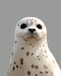 Harbor Seal Portrait Painting