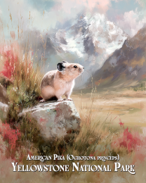 Yellowstone National Park - Pika in Pink Alpenglow