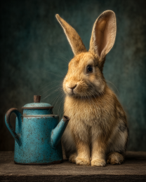 Vintage Rabbit Still-Life