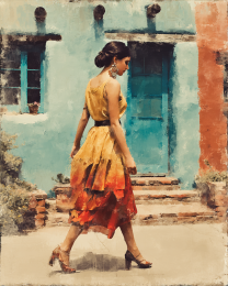 Walking Through Taos