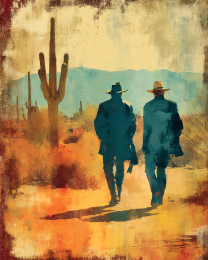 Hank and Guillermo Walking in the Sonoran Desert