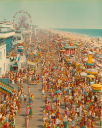 Vintage Beach Boardwalk