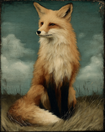 Classic Fox Vintage Wildlife Art Print