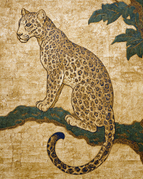 Antique Style Leopard - Vintage Wildlife Art Print