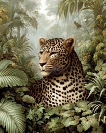 Classic Leopard Vintage Wildlife Art Print