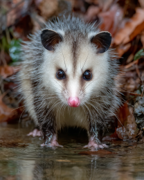 Baby Opposum Her Standing Ground
