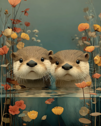 Otters Waiting for You to Leave