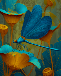 Art Deco Darner Dragonfly