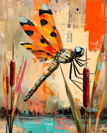 Pop-Art Dragonfly