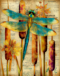 Mixed-Media Dragonfly