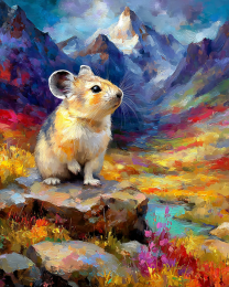 Cute Pika on the Alert