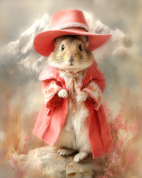 Cowgirl Pika Ready for a Night Out