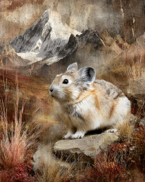 Pika Resting in the Alpine Tundra