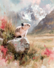 Pika in Pink Alpenglow