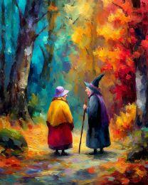 Witch and Muggle Stop for an Ernest Discussion Art Print