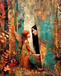 Fairy Visiting a Friend in the Other Realm Art Print