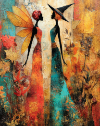 The Feud Between the Fairy and the Witch Continues Art Print