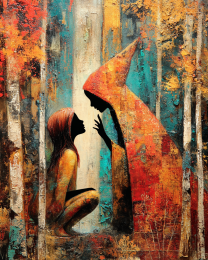 The Secret Meeting Art Print